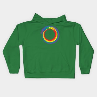 Infinity Rainbow Dragons Kids Hoodie